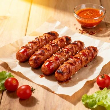 Saucisse grillée épicée Laweiju (boeuf) 500g