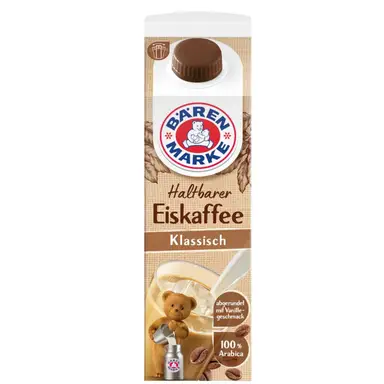 Bärenmarke Haltbarer Eiskaffee Klassisch 1,8% Fett 1 l 