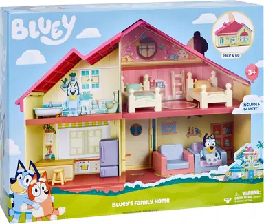 Bluey Spielset "Blueys Familienhaus" inklusive 6 cm Figur