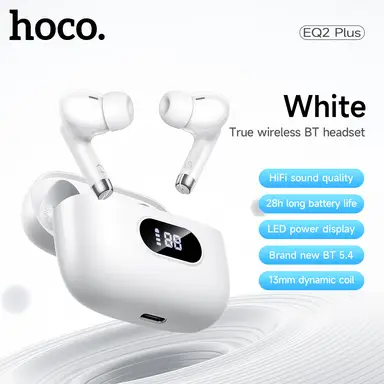 EQ2 Plus Thought True Wireless BT Headset - White