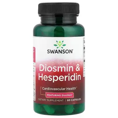 Swanson Diosmin + Hesperidin Circulation Daily Wellness Support Capsules - 60 Capsules