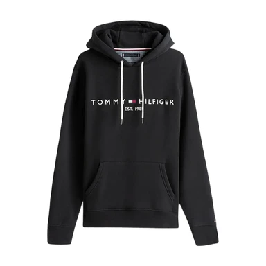 Tommy Hilfiger sweat à capuche Core Tommy Logo homme - Taille L noir de jais