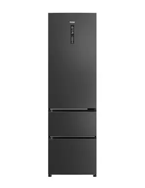 Haier HETR3619ENPB 60cm Wide, 190cm Tall, Total No Frost, 3 Door, 60/40 Fridge Freezer - Slate Black, E Rated