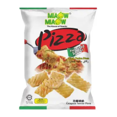 Miaow Miaow Pizza Flavored Snacks 50g