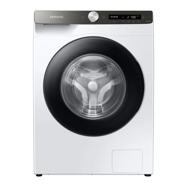 Samsung Waschmaschine, 8 kg, 1400 U/min, Ecobubble, Automatische Waschmittel- und Weichspülerdosierung, Weiß/Schwarz, WW8ET534AATAS2 [Energieklasse A]