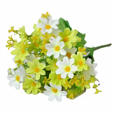 4pcs 11.02in/28cm
Artificial Daisy Mums Flowers Outdoor Plants Fake Silk Flowers No Fade Greenery Shrubs Home Wedding Office Garden Porch Décor(green white)