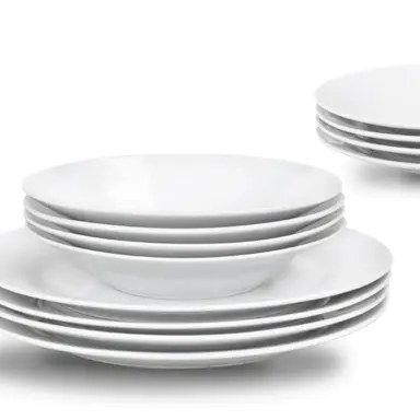 Sabichi 12Pc Day To Day White Dinner Set