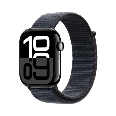 Apple Watch Series 10 (GPS + Cellular) - Jet Black Aluminium - Black Sport Band - 46mm (S/M)