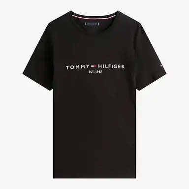 Tommy Hilfiger Heren Core Logo T-Shirt – Gitzwart XXL