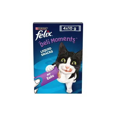 Felix Katzensnack Deli Moments 4 x 10 g Ente