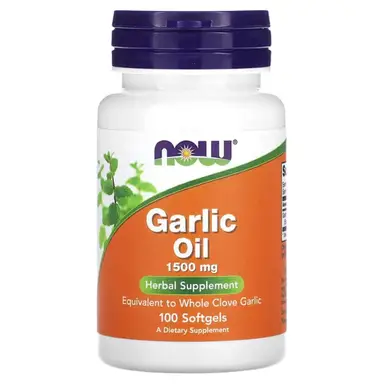NOW Foods Garlic Oil, 1500mg - 100 Softgels