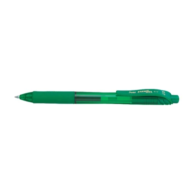 Pentel EnerGel X 0.7 Retractable Gel Pen Green Pack of 12