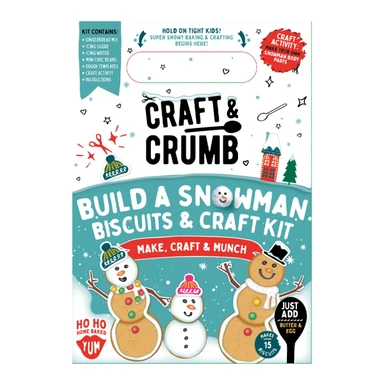 Craft & Crumb Build A Snowman Bake & Craft Kit 300g