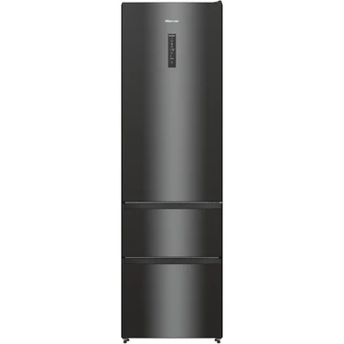 Hisense RM469N4AFDUK 2m Tall 60cm Wide Frost Free Fridge Freezer - Black - D Rated