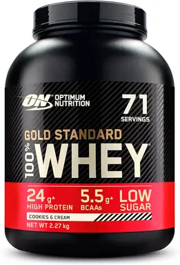 Optimum Nutrition GOLD STANDARD 100% Whey saveur cookies & cream - 2,27 kg