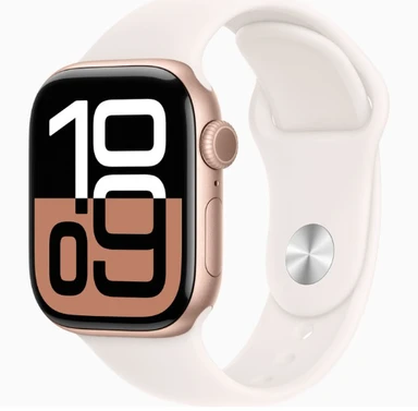 APPLE Watch Series 11 GPS + Cellular 42mm Rose Gold Aluminium Case with Light Blush Sport Band - S/M