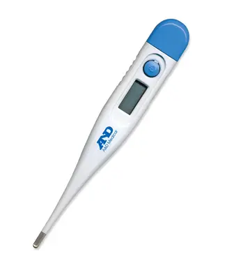A&D Medical Digital Thermometer – Quick and Accurate Temperature Measurement – White, UT-103