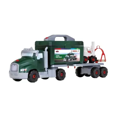 Theo Klein 8626 Bosch Screw Truck Play Set with Torque Screwdriver | Construction Toy with Tools, Forklift and Crane | Toy for Children from 3 Years