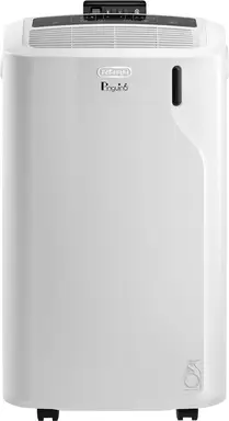 DE'LONGHI Tragbarer Klimakühler PAC EM82, leistungsstarke und effiziente Kühlleistung für Räume bis 80 m³, Energieeffizienzklasse A, 10.000 BTU/h, 2,4 kW, Luftentfeuchter 43 l/24 h, 3 Geschwindigkeitsstufen, leiser Betrieb