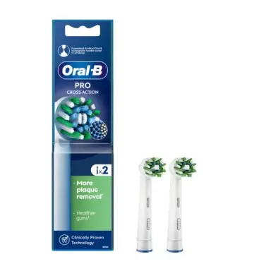 Oral-B Pro CrossAction Ersatz-Elektrozahnbürstenköpfe, 2 Stück