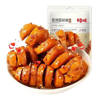 Bai Cao Wei geurige peulvruchtenrol 135g (barbecue smaak, zakverpakking)