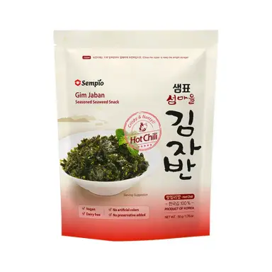 Sempio Knuspriger Seetang-Snack Scharfe Chili 50g