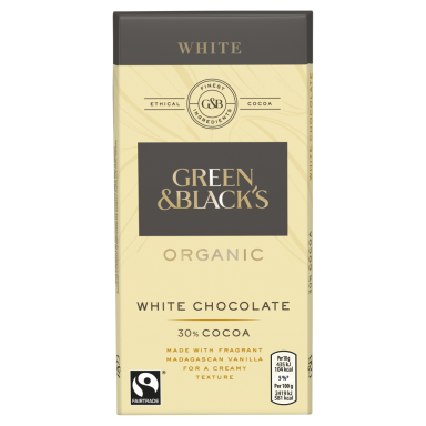 Green & Blacks White Chocolate - 90G