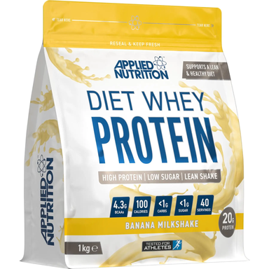 Applied Nutrition Diet Whey Protein Powder Banana Milkshake Flavour - 1 kg