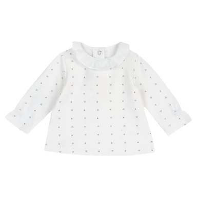 CHICCO ABBIGLIAMENTO T-shirt met lange mouwen 68 licht natuur