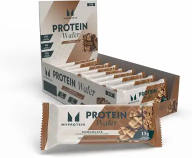 MyProtein Protein Wafers Chocolate Protein Nutrition Powder Flavour - 10 x 40g
