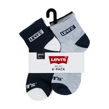 Levi's Kinderkousen LHN BOX TAB MID CUT 6PK LEVIS DRESS BLUES 9