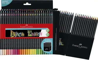 Faber-Castell Black Edition Kleurpotloden 50 stuks in kartonnen etui