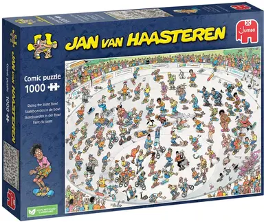 Jan Van Haasteren Puzzel Riding the Skate Bowl - 1000 stuks