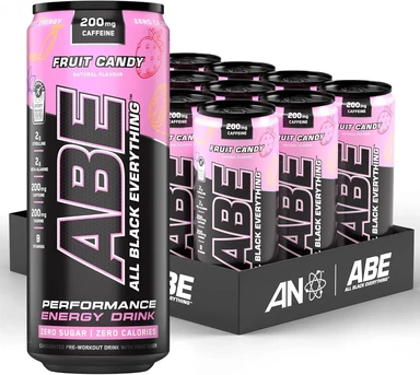 Applied Nutrition ABE Energy Drink Fruit Candy Flavour Informed Sport Multipack - 12 x 330 ml
