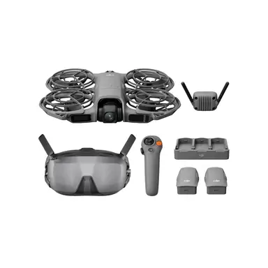 [DJI F-100 Ringlicht für Smartphones, im Lieferumfang enthalten] DJI Neo 2 Motion Fly More Combo mit RC Motion 3 und Goggles N3, stabile Übertragung mit digitalem Übertragungs-Empfänger, 4K-Drohne für Einsteiger, FPV-Flug, 3 Akkus