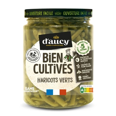 D'AUCY Bien cultivés Haricots verts - 250 g