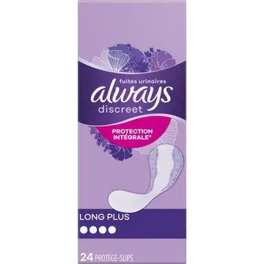 Always Discreet inlegkruisjes voor urineverlies, extra lang, 24 stuks