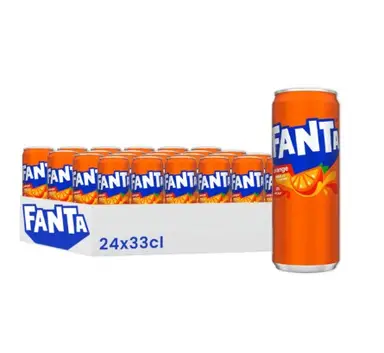FANTA Soda à l'orange pack de 24 x 33 cl