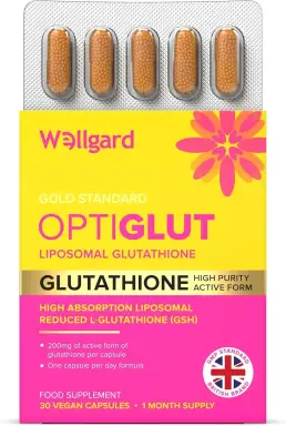 Wellgard Optiglut 2000¬µg Liposomal Glutathione GSH - 30 Vegan Supplement