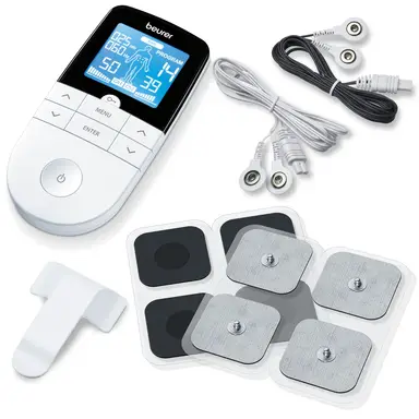 Beurer EM49 Digital TENS/EMS Machine – 3-in-1 Pain Therapy & Muscle Stimulation Device, 66205
