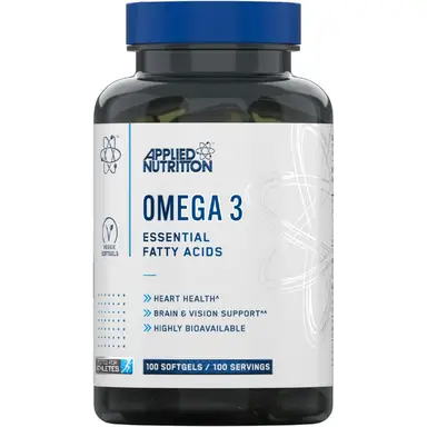 Applied Nutrition Omega-3 Fish Oil Heart & Brain Support Softgels - 100 Softgels