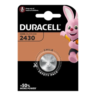 DURACELL CR2430 3V Lithium Coin Battery - 1 Pack