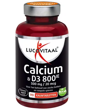 Lucovitaal Calcium 500mg + D3 20mcg 90 kauwtabletten