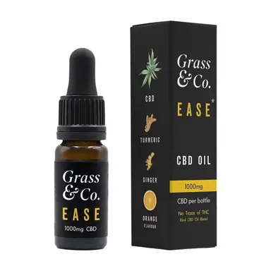 Grass & Co. EASE CBD Stress Support Oil 1000mg Orange Flavour - 10ml