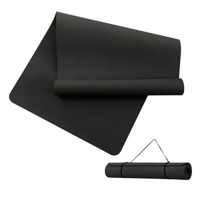 Miss Lulu Good Nite Yogamatte Groß Extra-Groß 190 x 80 x 0,6 cm Rutschfeste TPE Gymnastikmatte Sportmatte Fitnessmatte Trainingsmatte Pilatesmatte für Yoga, Pilates und Workouts (Schwarz)