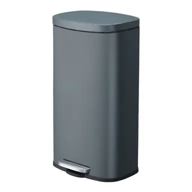 SONGMICSHOME  30L KitchenRubbish Bin with Soft-Close Lid and Inner Bucket, Greenish Gray