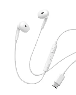 Baseus Encok CZ19 Wired Earphones Moon White