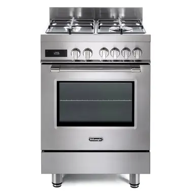 DeLonghi DSC 626MF-1 60cm Dual Fuel Single Oven Cooker, Stainless Steel, A Rated
