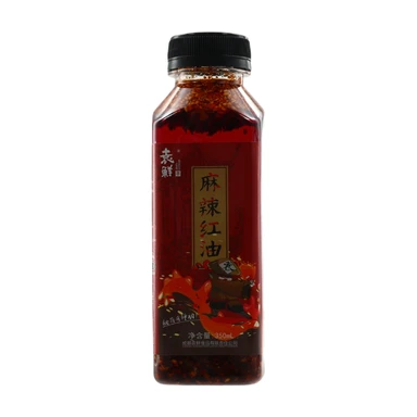 Yuan Xian Huile de piment rouge épicée et poivrée 350 ml