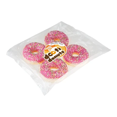 Dooti Paquet de 4 donuts fourrés à la fraise - 280 g